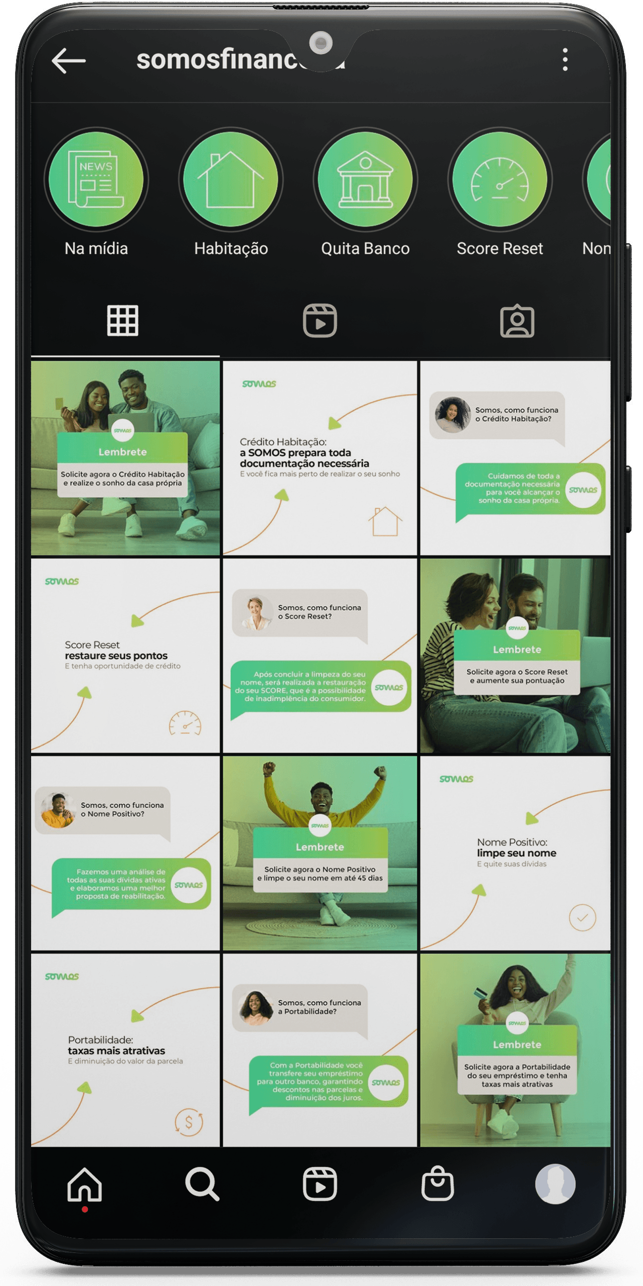 SOMOS FINANCEIRA MOCKUP CELL